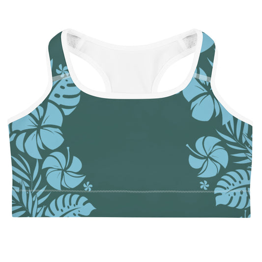 Hawaiian Design Sports Bra - Lightweight