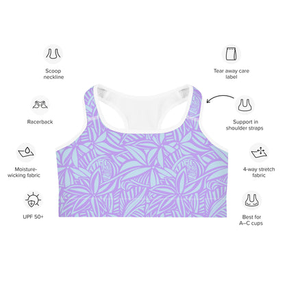 Hawaiian Design Sports Bra - Endurance