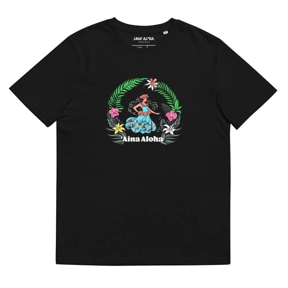 リーフアロハ フラダンスTシャツ - サンシャインフラ | Aina Aloha