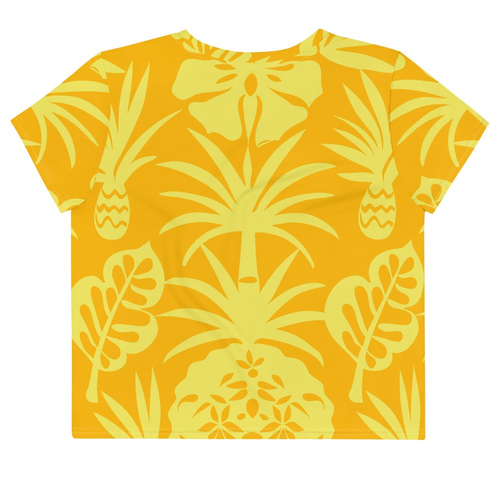 リーフアロハ クロップTシャツ - ハワイアンデザイン