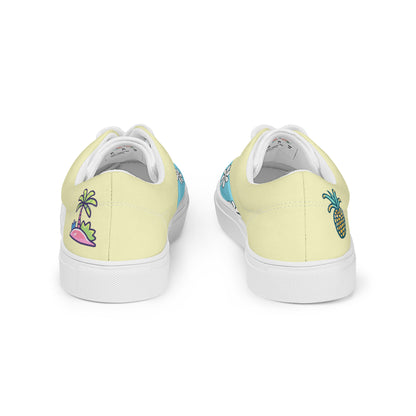 Leaf Aloha | Hawaiian Canvas Shoes - Sunshine Yellow