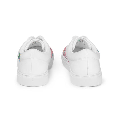 Leaf Aloha | Hawaiian Canvas Shoes - White Sand