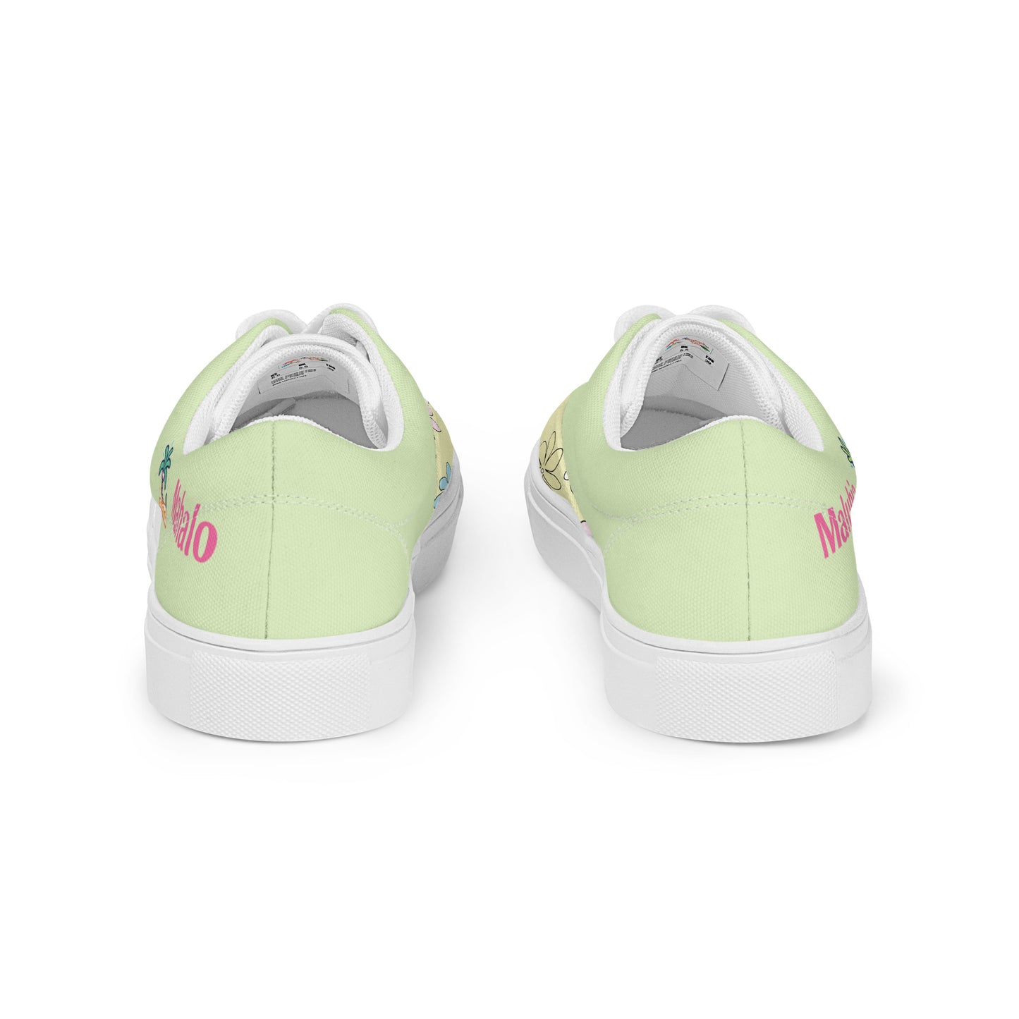 Leaf Aloha | Hawaiian Canvas Shoes - Palm Green