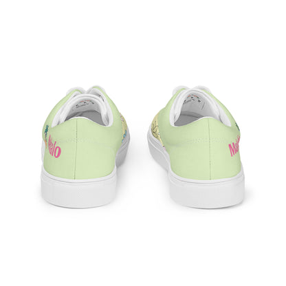 Leaf Aloha | Hawaiian Canvas Shoes - Palm Green