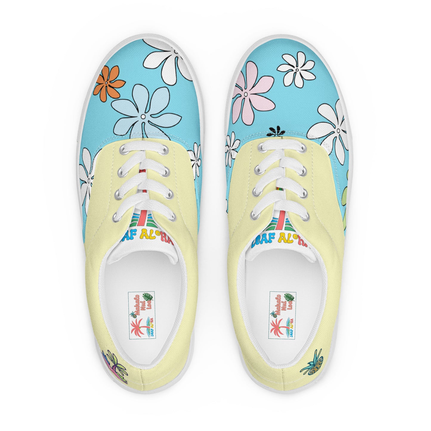 Leaf Aloha | Hawaiian Canvas Shoes - Sunshine Yellow