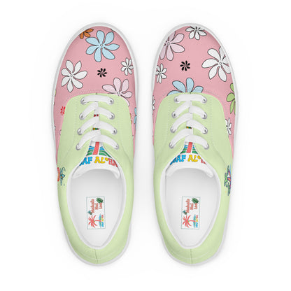 Leaf Aloha | Hawaiian Canvas Shoes - Tide Green