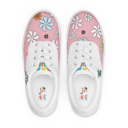 Leaf Aloha | Hawaiian Canvas Shoes - White Sand