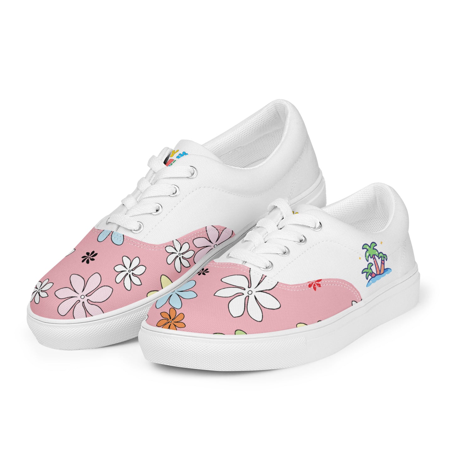 Leaf Aloha | Hawaiian Canvas Shoes - White Sand