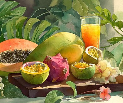 Enjoy Hawaii's tropical fruits!