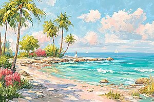 Tropical colors where mana resides