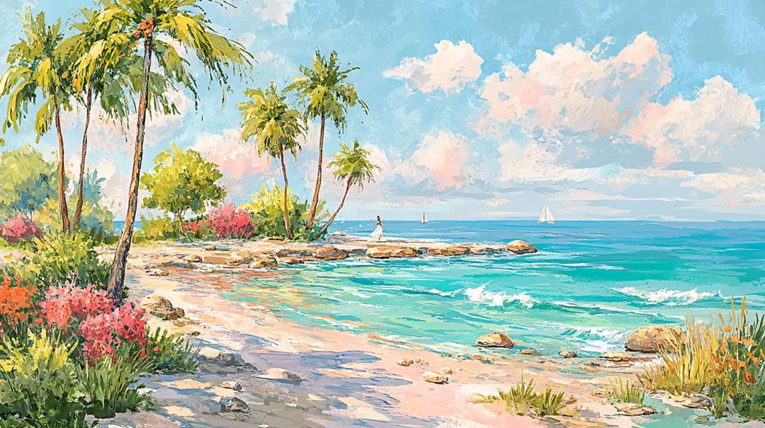 Tropical colors where mana resides