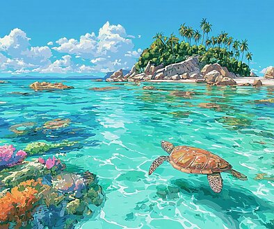 Memories of a paradise beckoned by sea turtles