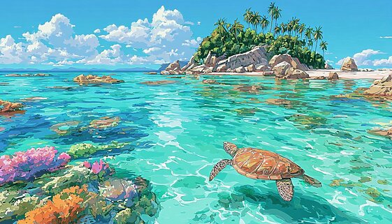 Memories of a paradise beckoned by sea turtles