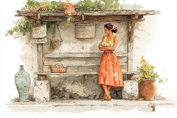 古い家並み、庭に咲く花、島の子どもたちの声。 「Island Memory」は、ハワイの“日常の一コマ”をそっと切り取ったコレクション。 ノスタルジックな雰囲気が好きな方にぴったりです。