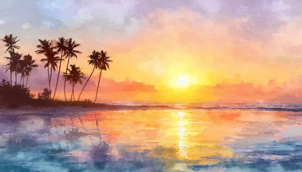 hawaii-sunset-golden-mana