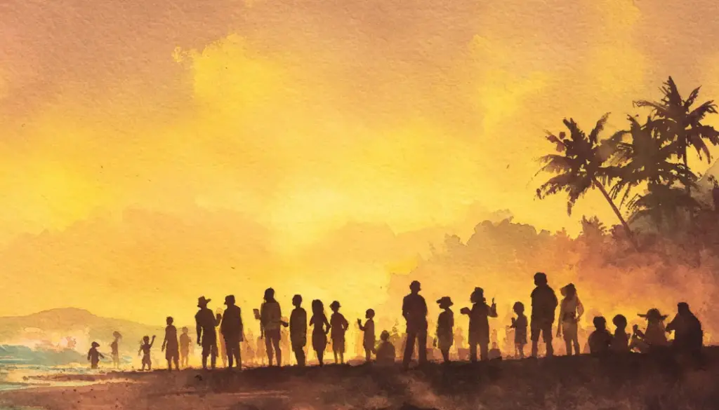 オハナの精神を表すハワイの温かな人と人のつながりの風景