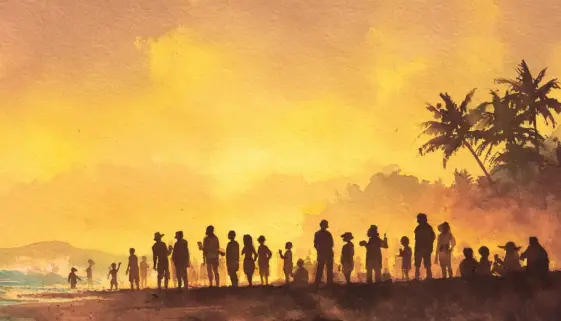 オハナの精神を表すハワイの温かな人と人のつながりの風景